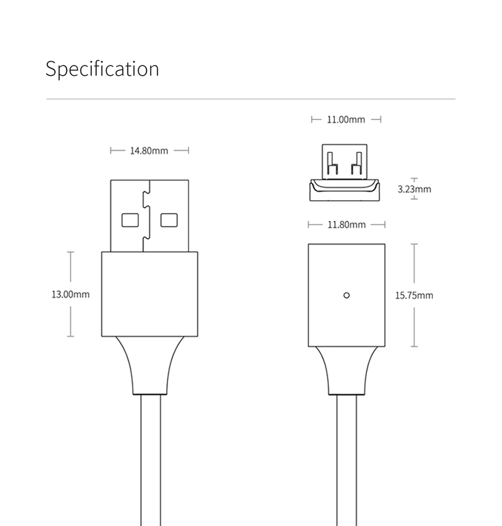 Магнитный кабель WSKEN X2, 1 м, 2 м, черный и белый цвета, Micro usb type C, дополнительный светодиодный магнитный кабель для синхронизации данных и быстрой зарядки, нейлоновый плетеный провод