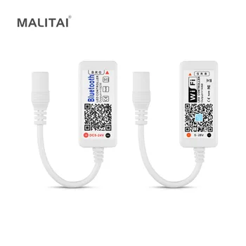 

Magic Home WiFi Bluetooth LED RGBW / RGB Controller DC 5V 12V 24V Android IOS APP 24Key IR Remoter Controler For LED Strip light