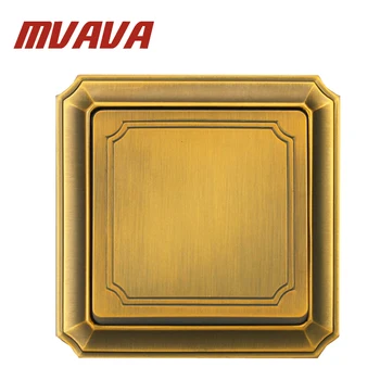 

MVAVA Luxury Bronzed Wall Switch 16A 110-250V Decorative 1 Gang 1 Way Electrical Push Button Wall Light Switch Free Shipping