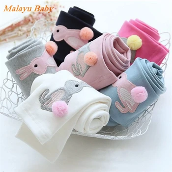 

Baby girl leggings 2019 autumn hot quality children's pants cotton cartoon rabbit girl leggings pants 2-7 years kids clothes