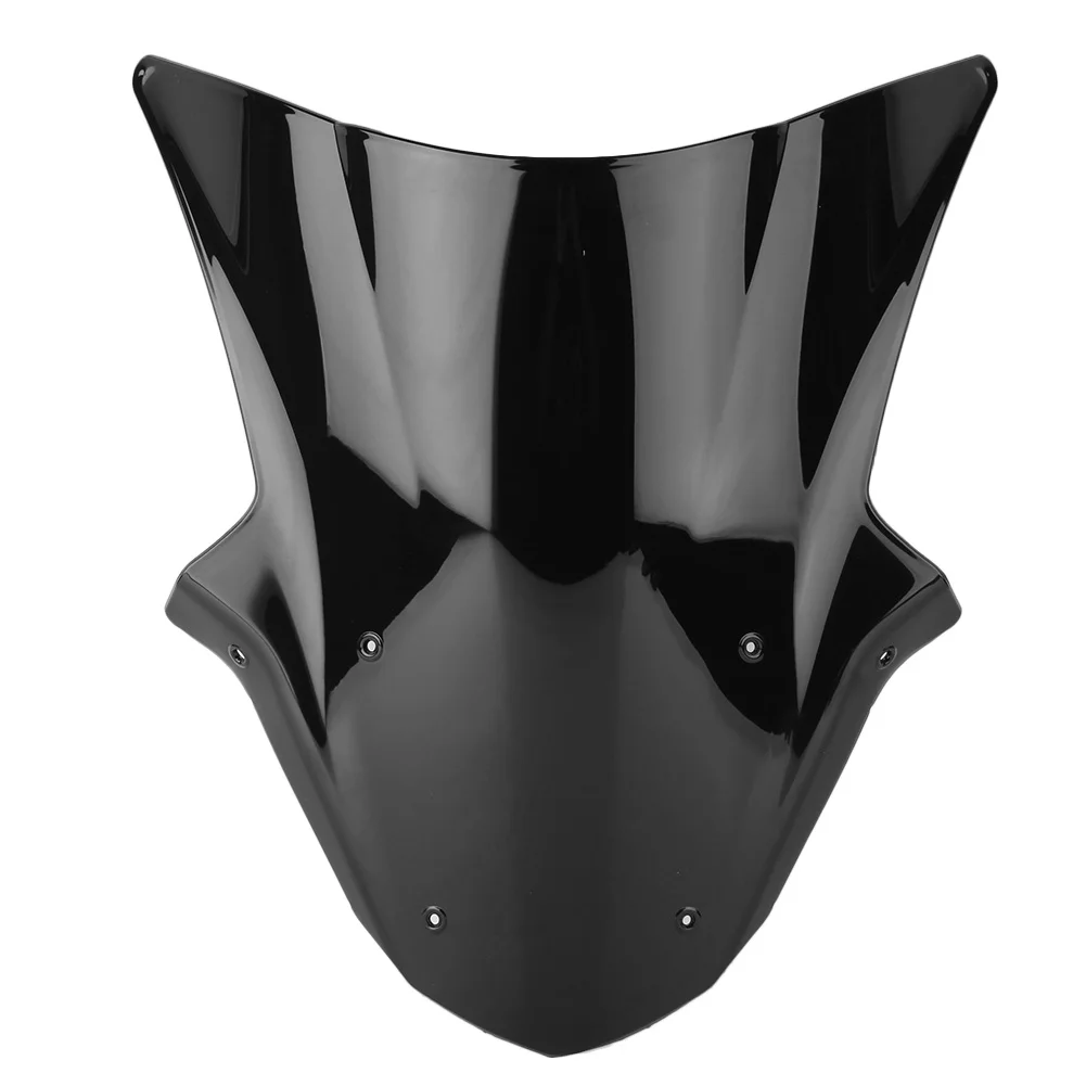 ZX10R 2013 мотоцикл лобовое стекло WindscreenKawasaki Ninja ZX-10R 2011 2012 2013 Double Bubble ветрозащитный ABS Пластик - Цвет: Черный