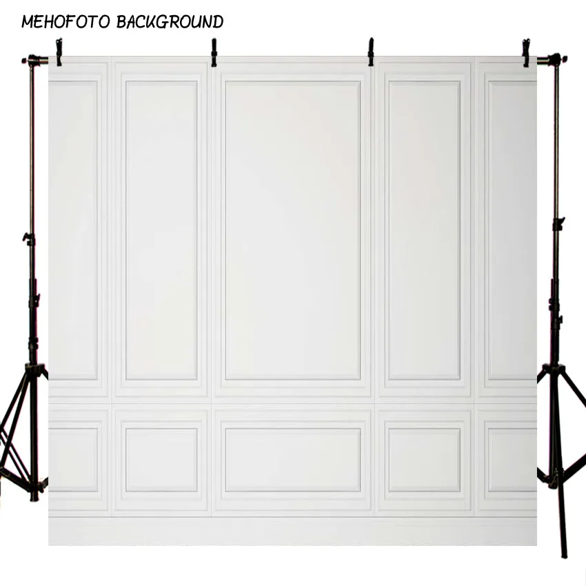 

8x8ft Wedding Photography Backdrops White Wall Background Digital Printed Vinyl and Polyester Backdrops for Photography Studio