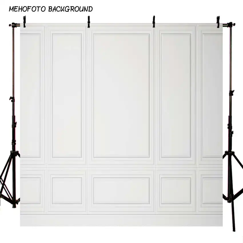 8x8ft 結婚式の写真撮影は白壁背景デジタルプリントビニールとポリエステルの背景スタジオ Aliexpress
