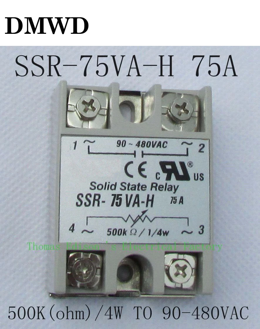 

solid state relay SSR-75VA-H 75A SSR 75VA H Resistance type voltage regulator solid state Resistance Regulator