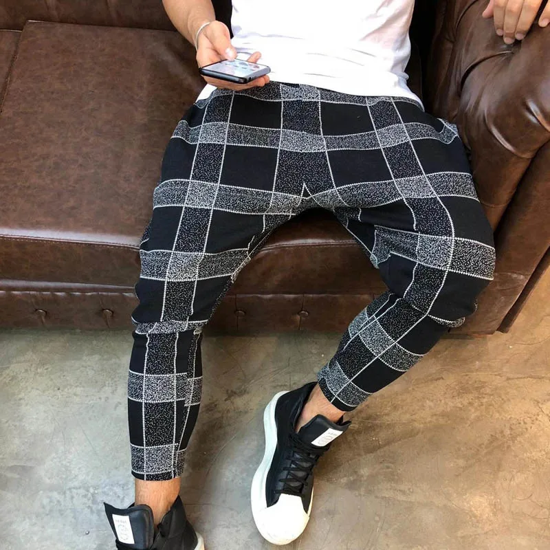 Plaid Pants Men Jogger Hip Hop Sweatwear Men's Hip Hop Pants Man Trousers Pocket Elastic XXXL Sweatpants Male Trousers Plaid Pants Men Jogger Hip Hop Sweatwear Men's Hip Hop Pants Man Trousers Pocket Elastic XXXL Sweatpants Male Trousers