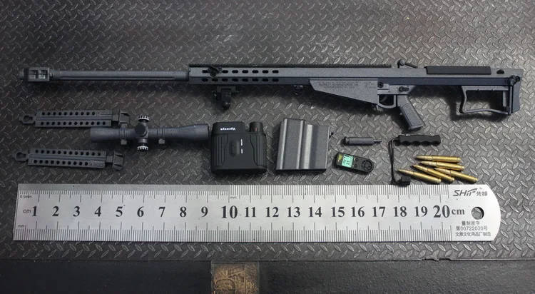 [ESTARTEK] Minitoys M107A1 / M82A1 1/6 снайперская винтовка Barrett модель оружия из сплава для 12 &quot