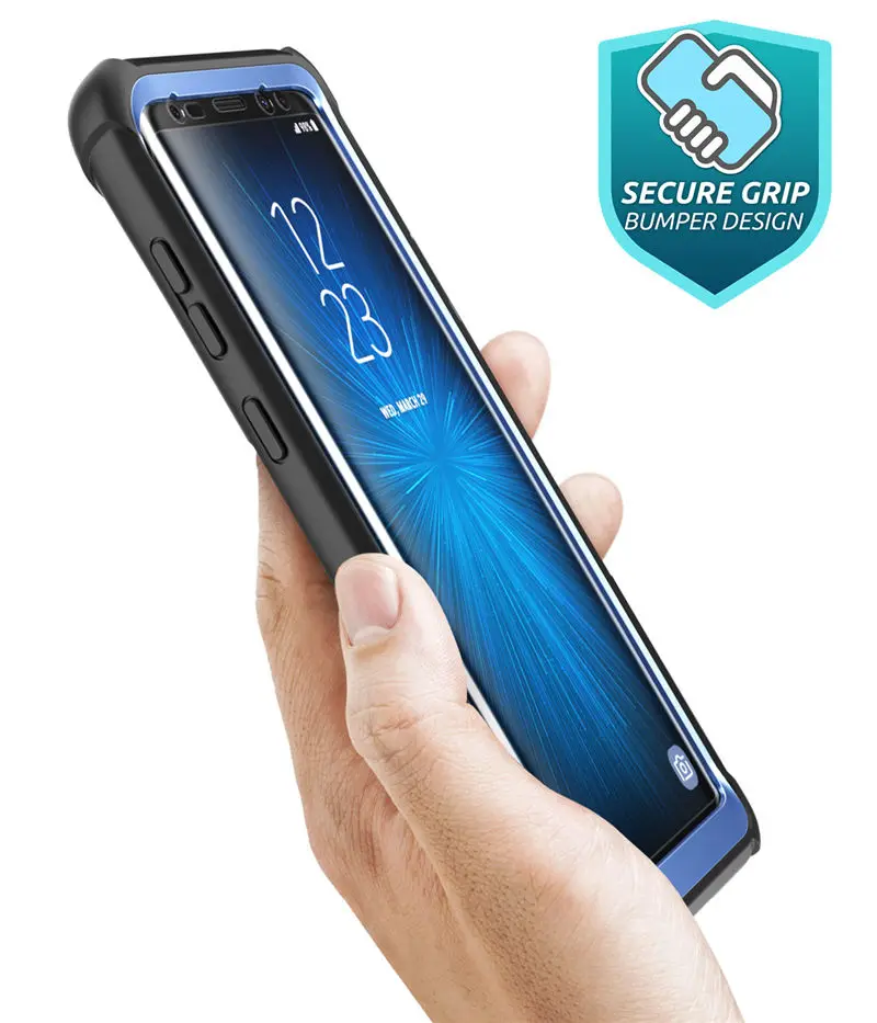 Для samsung Galaxy S9 чехол i-Blason Ares серия полный корпус Прочный Прозрачный Бампер чехол со встроенной защитной пленкой