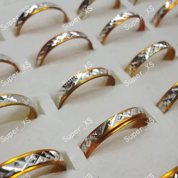 

200pcs wholesale lots jewelry ring pretty nice rings hot sale women men yellow aluminum alloy Rings New LR091 free shipping