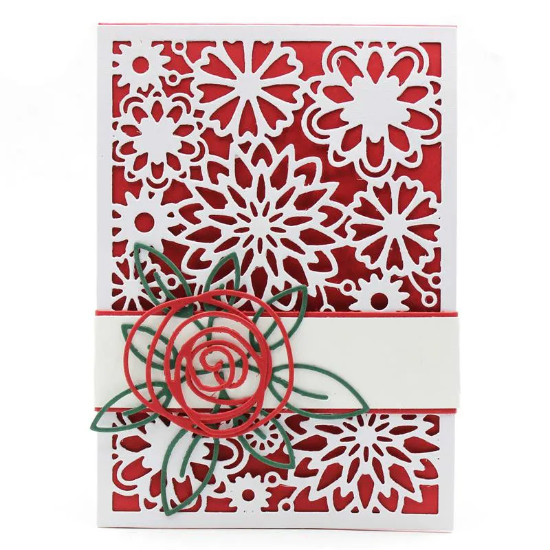 

ZFPARTY Flower Frame Metal Cutting Dies Stencils for DIY Scrapbooking/photo album Decorative Embossing DIY Paper Card
