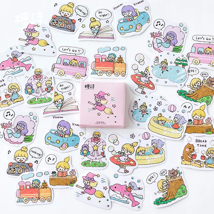 aliexpresscom buy girl summer imagination stickers set decorative