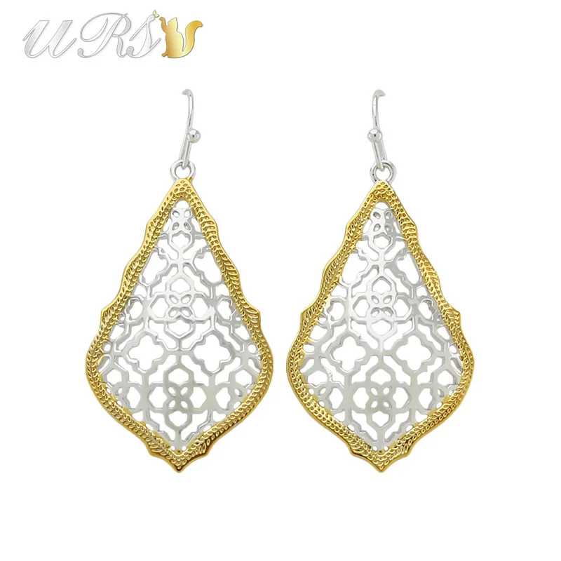 

Trendy KS Addie Gold and Rhodium Plated Earrings Modern Jewelry for Women Wholesale Gift
