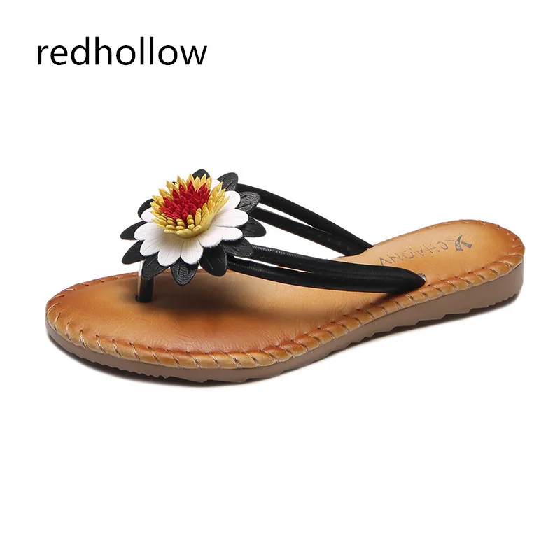 

Women Summer Slippers Flat Behemia Flower Slippers Platform Flip Flops Beach Sandals Ladies Slippers Slip On Casual Women Shoes
