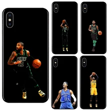 

DK hollow NBA star Paul George and Kyrie Irving phone case Black Sotf TPU cover for iPhone 6 6s 7 8plus 5s 5c 4s X XS XR XSMAX
