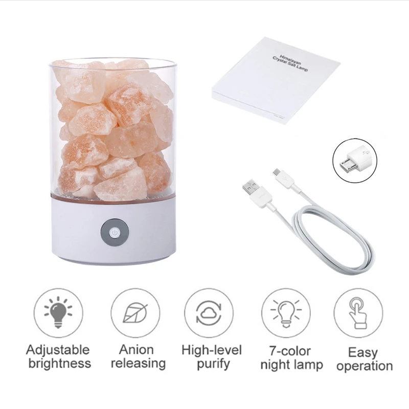 NEWKBO новинка изменение цвета Лава ночник USB кристалл свет Крытый теплый свет лампа натуральная лампа из гималайской соли для дома