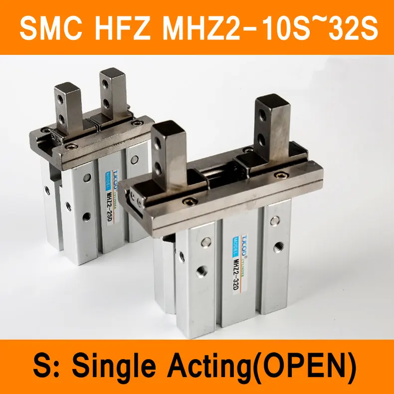 HFZ MHZ2 10S 16S 20S 25S 32S одиночный действующий нормально открытый мини Захваты пневматический палец цилиндр SMC тип алюминиевые зажимы