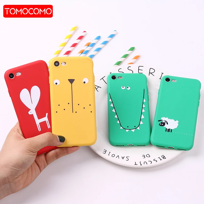 

For 8 8Plus X 7 7Plus Cute Cartoon Plant Strawberry Cactus Soft Silicone Matte Case Fundas For iPhone 11 Pro 6 6S 5 SE XS Max