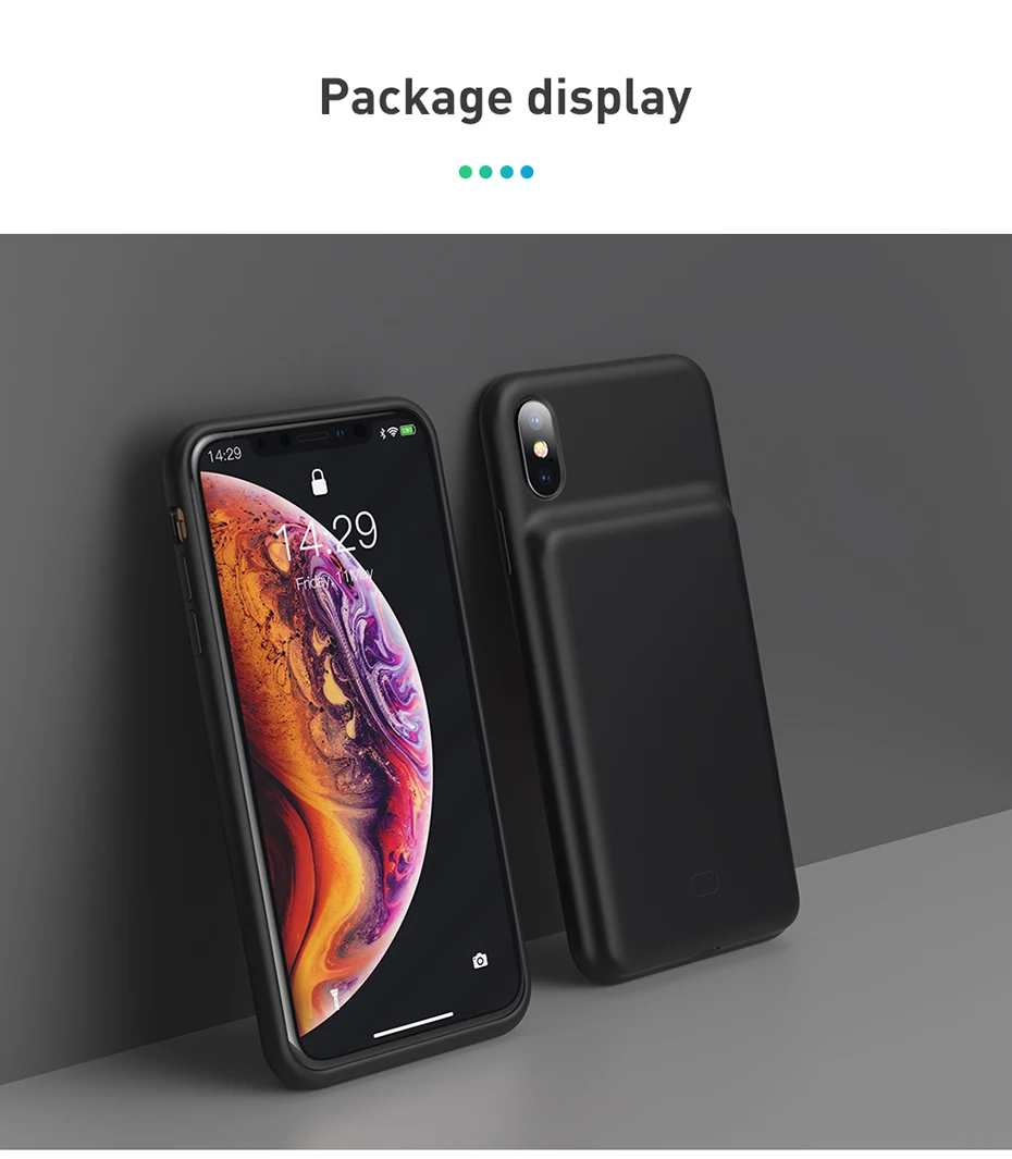 Чехол для зарядного устройства Baseus для iPhone Xs Max XR Xs power Bank силиконовый чехол для iPhone power bank внешний аккумулятор