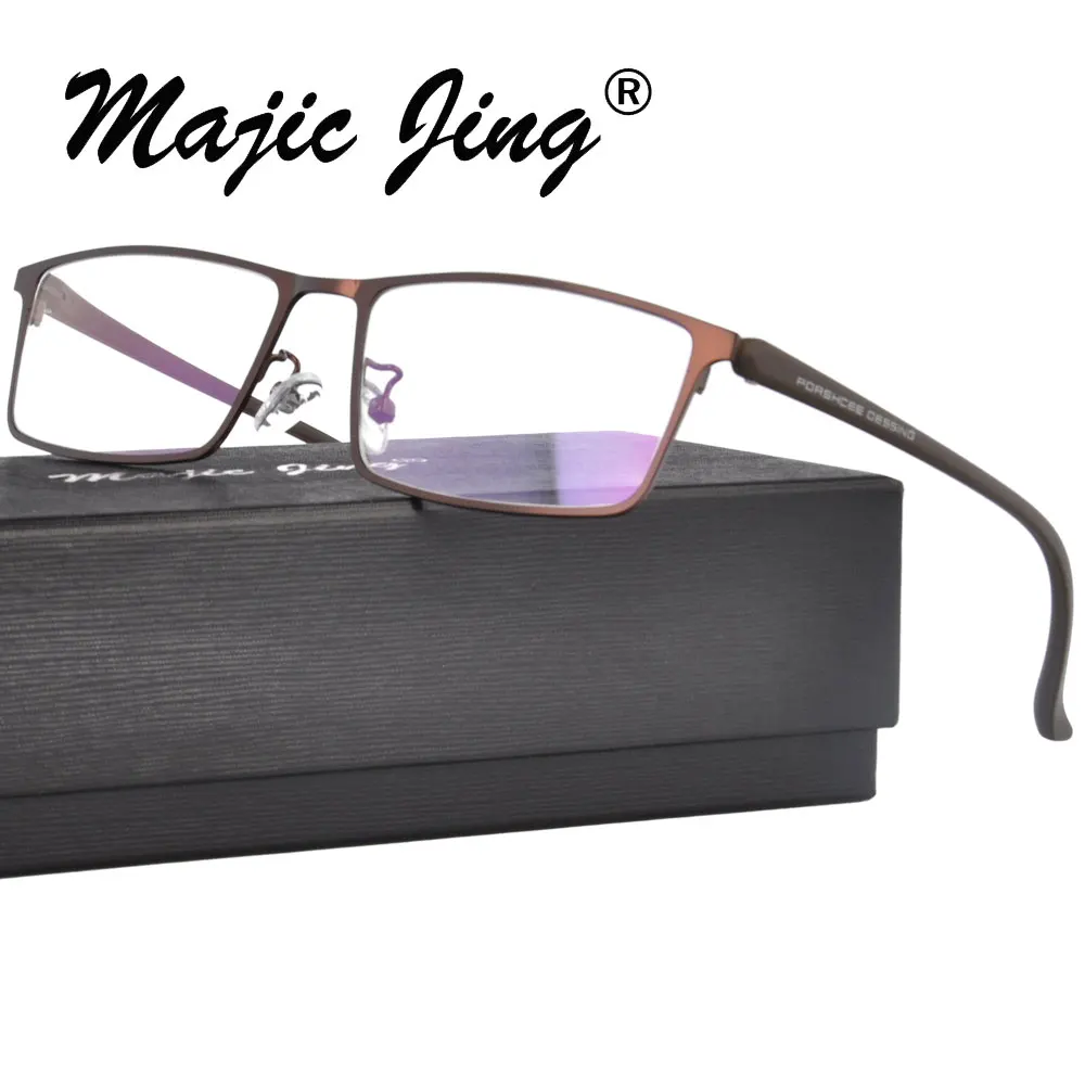 

Magic Jing metal prescription spectacles RX optical frames full rim myopia eyewear eyeglasses P9105