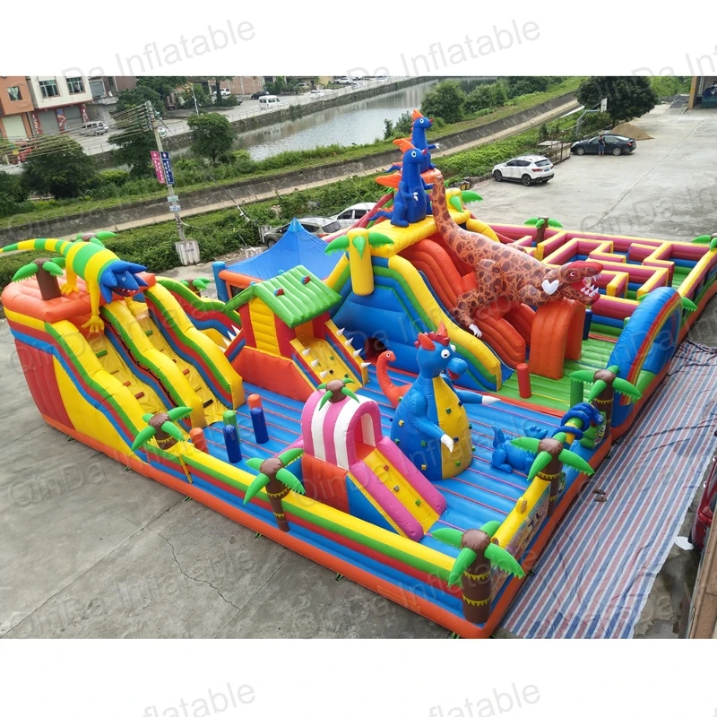inflatable bouncer slide fun city castle(58)