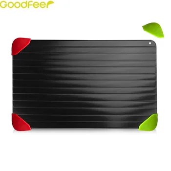 

Goodfeer Aluminum Defrost Tray Defrost Meat Frozen Food Quickly Meat Thawing Plate Rapid Defrosting Tray Meat & Poultry Tools