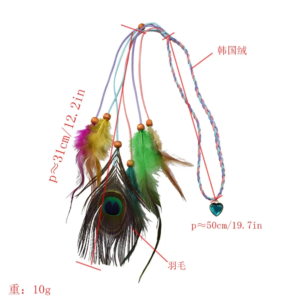 Indian Headdress Wedding Hair Accessories Women Hippie Adjustable Headwear Boho Peacock Feather Hair Band Tribal African Jewelry Hair Jewelry Aliexpress