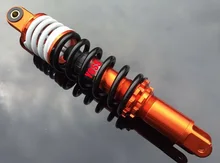 Universal 320mm Mola Dupla Absorvedores de Choque Traseiro Da Motocicleta Atualização Modificado Hidráulico Duplo Amortecedores com Molas
