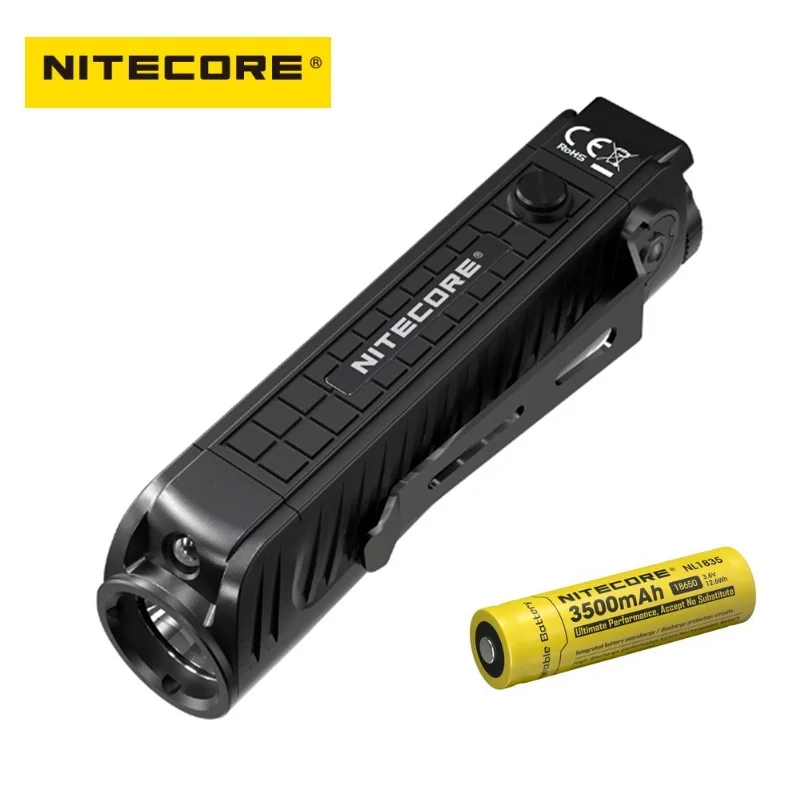 Nitecore P18 светодиодный фонарик Unibody Die-case футуристический CREE XHP35 HD 1800 люмен тактический фонарь с вспомогательным красным светом - Испускаемый цвет: with 3500 battery