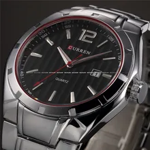 CURREN Топ бренд полностью стальные спортивные часы мужские роскошные брендовые кварцевые военные спортивные часы мужские наручные часы relogio masculino