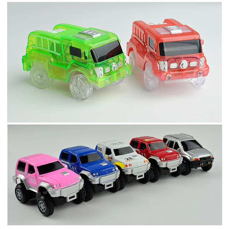 

Magic Electronics LED Car Toys With Flashing Lights Educational Toys Boys&Girls Educational For Children Gift Play With Tracks