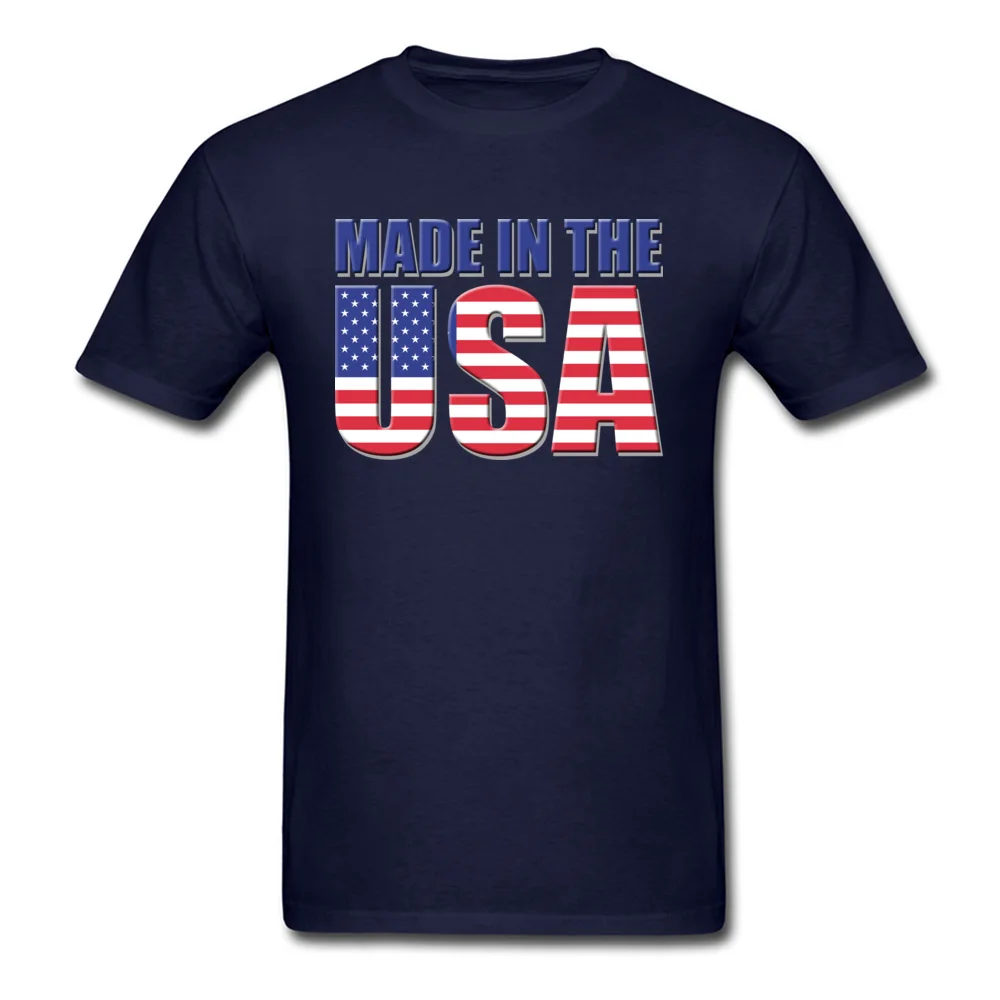 Design Fashion Men Top T-shirts Crew Neck Short Sleeve All Cotton Tops Shirts Normal T Shirt Top Quality Made In The USA PatriotIndependence Day navy