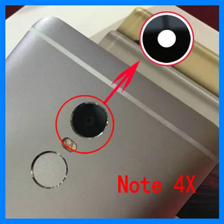 

2pcs/lot XGE New Back Rear Camera lens glass replacement for Xiaomi Redmi note 4X note4x with Sticker top quality