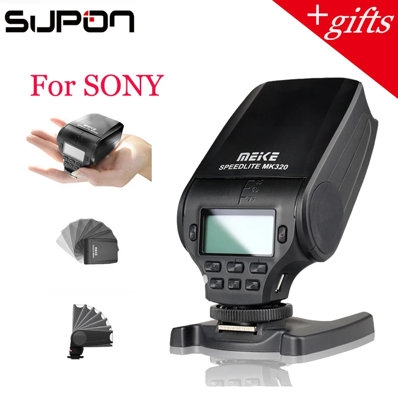 Вспышка Meike MK320S для Sony A58 A77 A7 III A7S A7R A6000 A6500 с поддержкой TTL Flash (GN32) MK 320 в |ttl flash|flash
