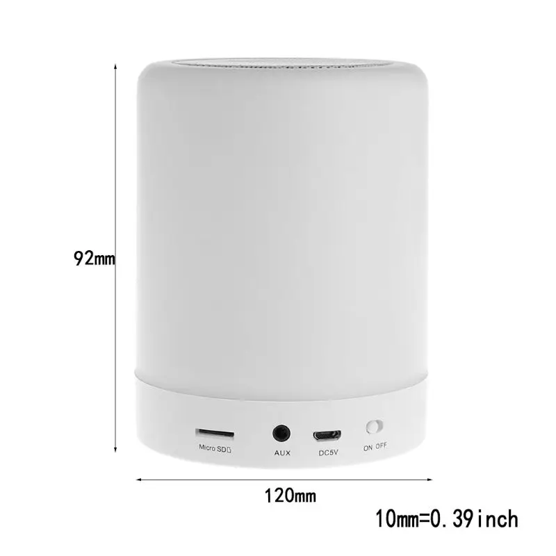 1 комплект Портативный Ночной светильник с bluetooth динамиком беспроводной динамик