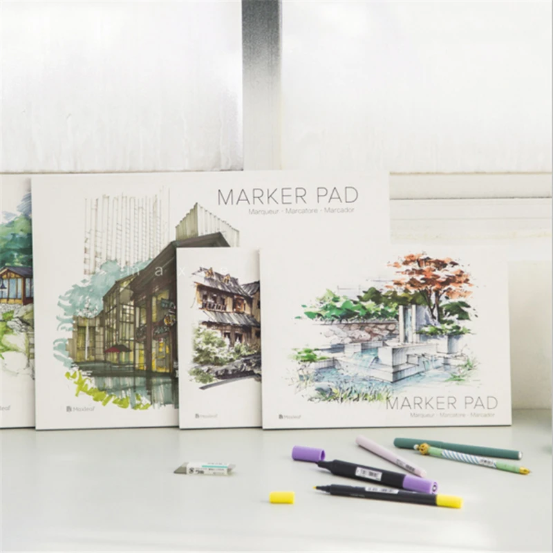 Professional Sketch Book Marker Pad Supplies A3/A4 Marker Book