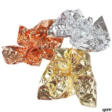 100 листов имитация золотого листа лист фольги бумага для слизи, золочение краски, искусства, крафт, украшения, макияж, 5,5 дюймов Jun13