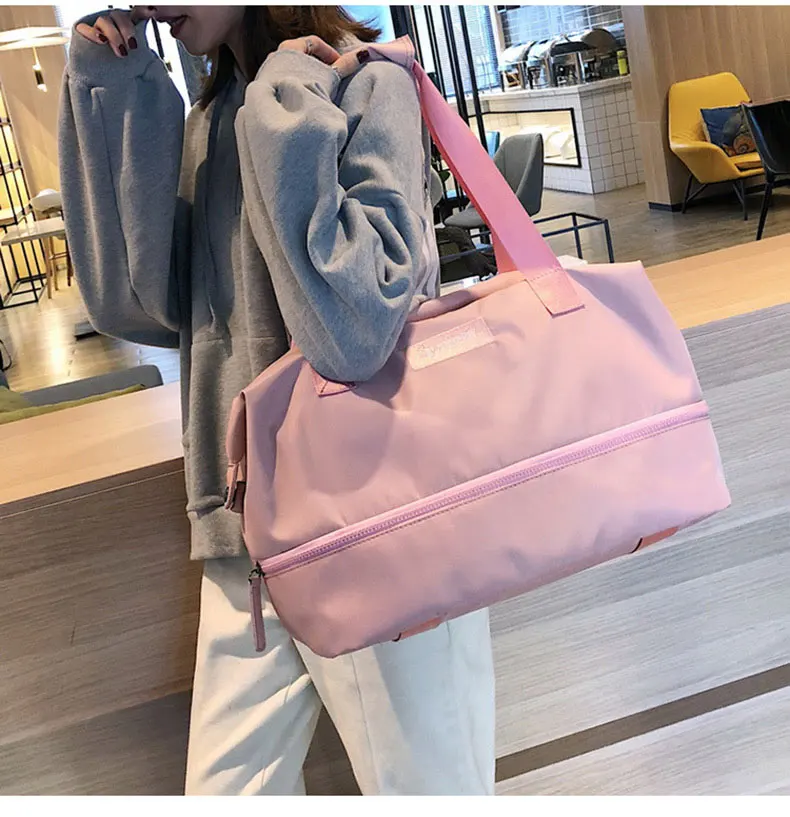 Sports Gym Fitness Dry Wet Separation Yoga Bag Travel Handbags For Shoes Women the Shoulder Sac De Sport Luggage Duffle XA965WD