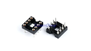 

20pcs/lot DIP-8 Round Hole 8 Pins 2.54MM DIP DIP8 IC Sockets Adaptor Solder Type 8 PIN IC Connector In Stock