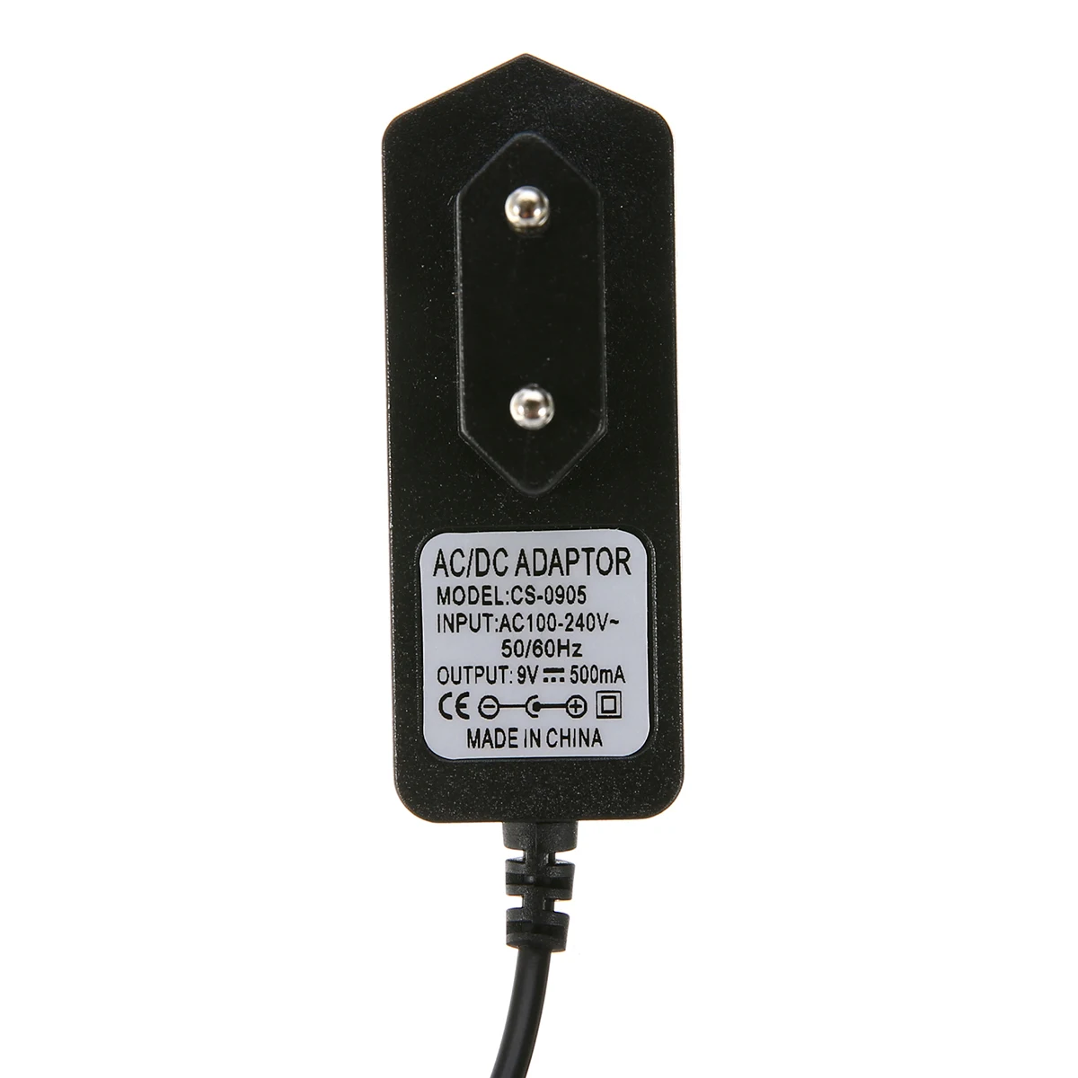1pc EU Power Supply Adapter 500mA 9W AC 100-240V DC 9V 0.5A Power Supply Converter Adapter EU Electronic Product Plug