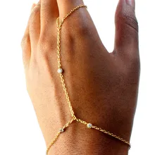 Новинка, простой модный подарок, браслет со стразами из сплава, круглый палец, индийские ювелирные изделия, pulseiras femininas