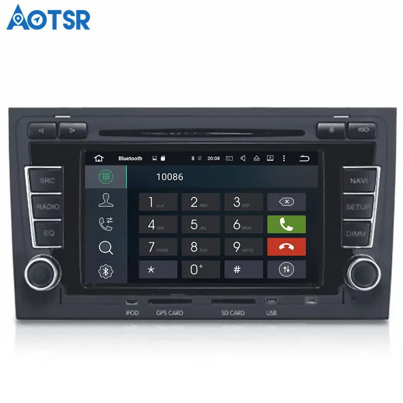 Excellent Aotsr Android 8.1 GPS navigation Car DVD Player For Audi A4 S4 RS4 2003-2012  multimedia 2 din radio recorder 4GB+32GB 2GB+16GB 0