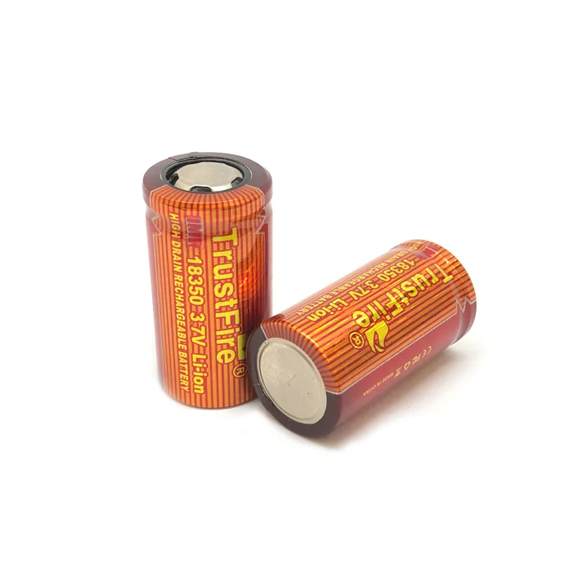 

2pcs/lot TrustFire IMR 18350 700mAh 3.7V Rechargeable Lithium Battery High Drain Batteries Cell for Electronic Smoke Flashlights
