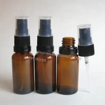 

360 x 20ml Amber Sprayer Bottle, 20cc Brown Glass Essential Oil Bottle With Tamper Evident Sprayer