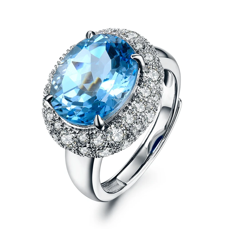 62ct natural blue topaz wedding rings for women real 925 sterling silver wedding band adjustable - Blue Topaz Wedding Rings 62ct natural blue topaz wedding rings for women real 925 sterling silver wedding band adjustable - Blue Topaz Wedding Rings