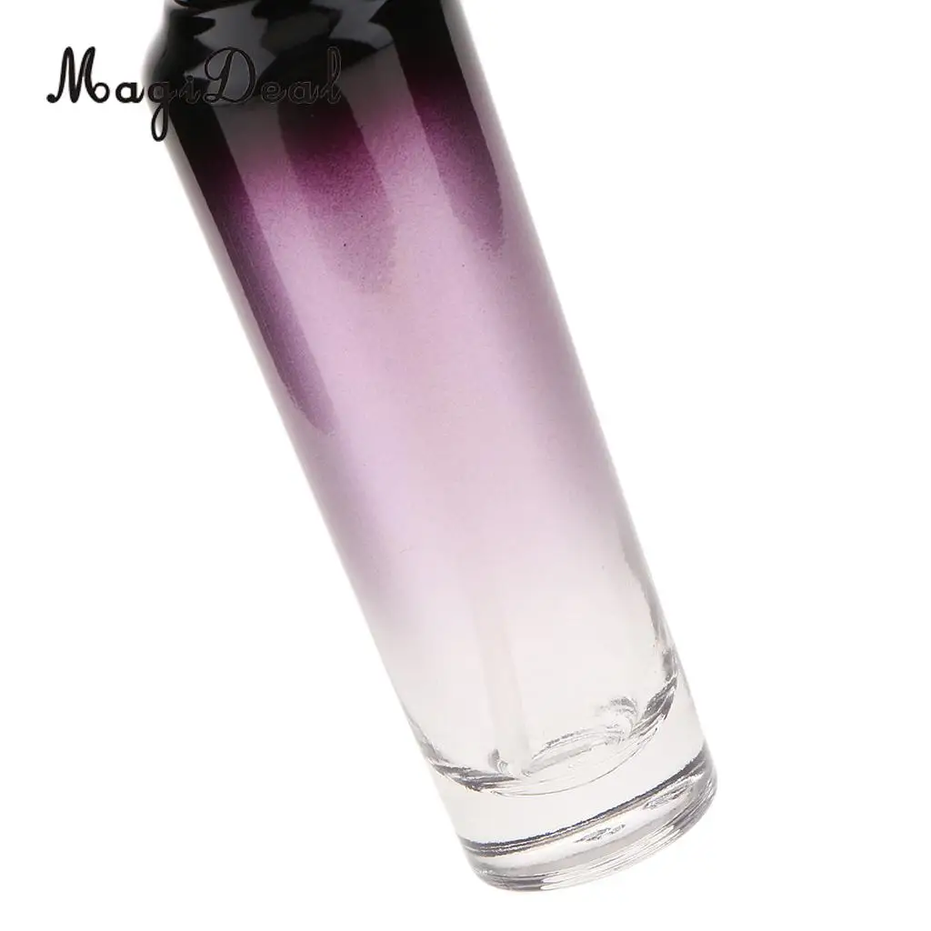 55ml/100ml Purple Glass Travel Empty Bottle with Black Treatment/Lotion Pump for Aromatherapy Lotions Beauty Gels Serums