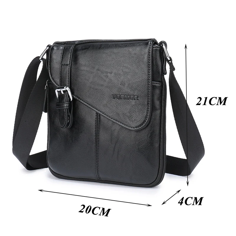 VORMOR جلد الرجال أكياس الذكور بو رفرف حقيبة الكتف Crossbody حقائب رسول صغيرة الرجال حقيبة جلدية V7745 VORMOR جلد الرجال أكياس الذكور بو رفرف حقيبة الكتف Crossbody حقائب رسول صغيرة الرجال حقيبة جلدية V7745