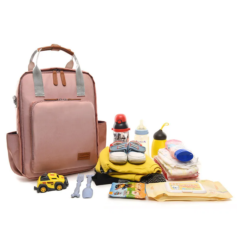 Maternal and Child Travel Backpack Portable Mobile Fashion Mother Bag New Korean Version Mummy Bag Multi-Function Large Capacity11