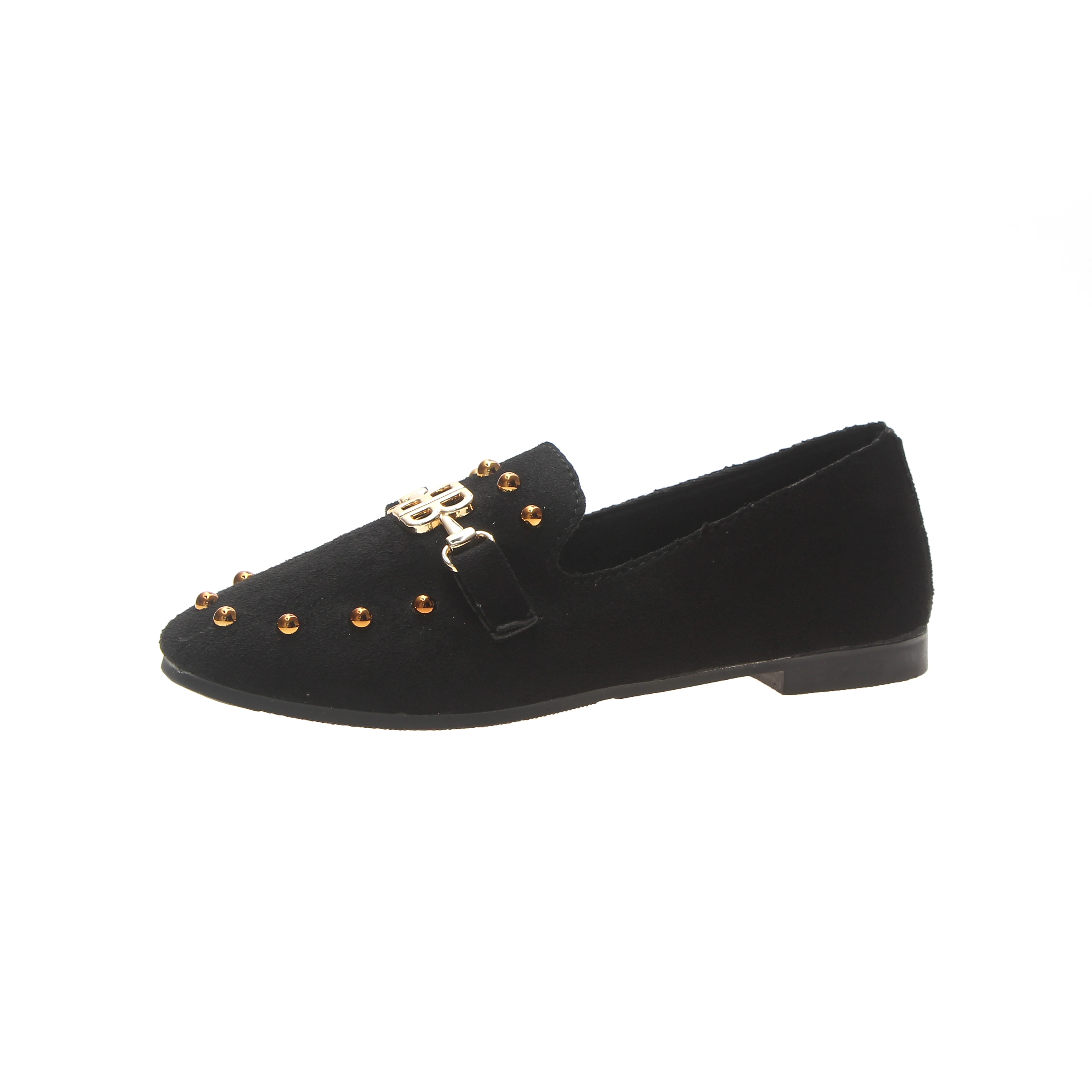Simples Corée Bout Mocassins Khaki Carré Vantage Femmes Dames Fond Style Automne apricot Ballerines Suede black Mode Appartements Mou Chaussures fnxq8fr
