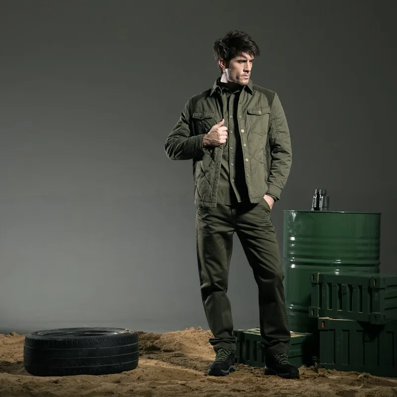 Freearmy/брендовая мужская теплая куртка с хлопковой подкладкой; Зимняя Толстая куртка; рубашка; куртка-бомбер с длинными рукавами; мужская