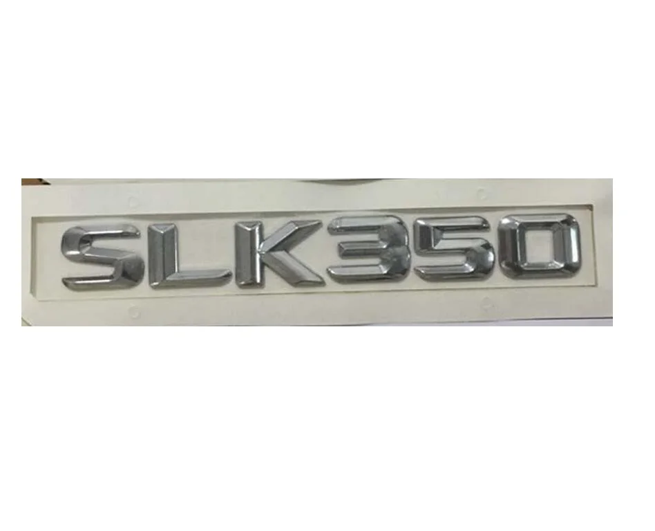 

Chrome " SLK 350 " Car Trunk Rear Letters Word Badge Emblem Letter Decal Sticker for Mercedes Benz SLK350