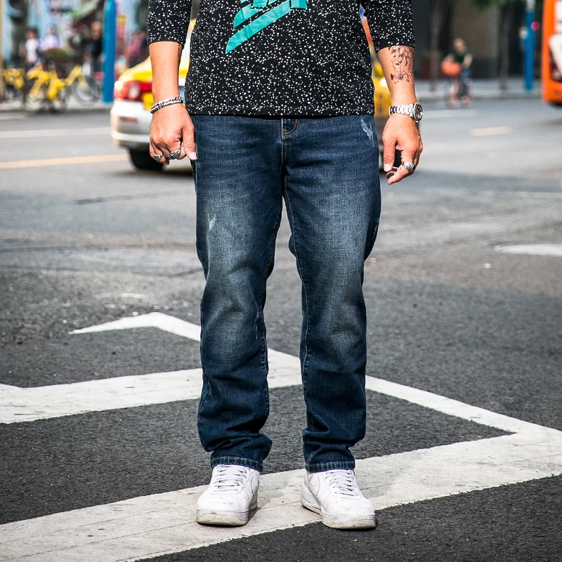 New Brand Mens Midweight Denim Jeans Long Plus Size 30 40 42 44 46 48